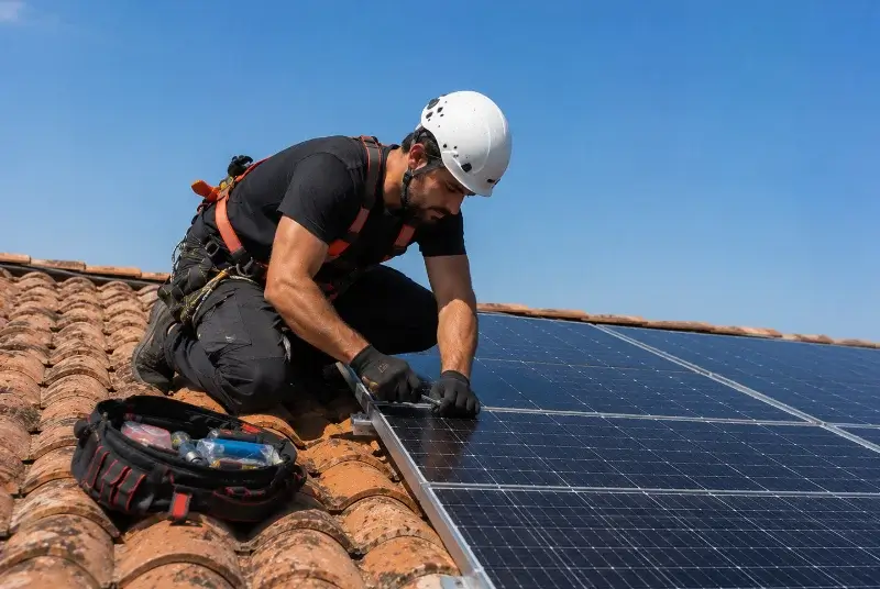 Maintenance et monitoring de panneaux solaires au Bouscat